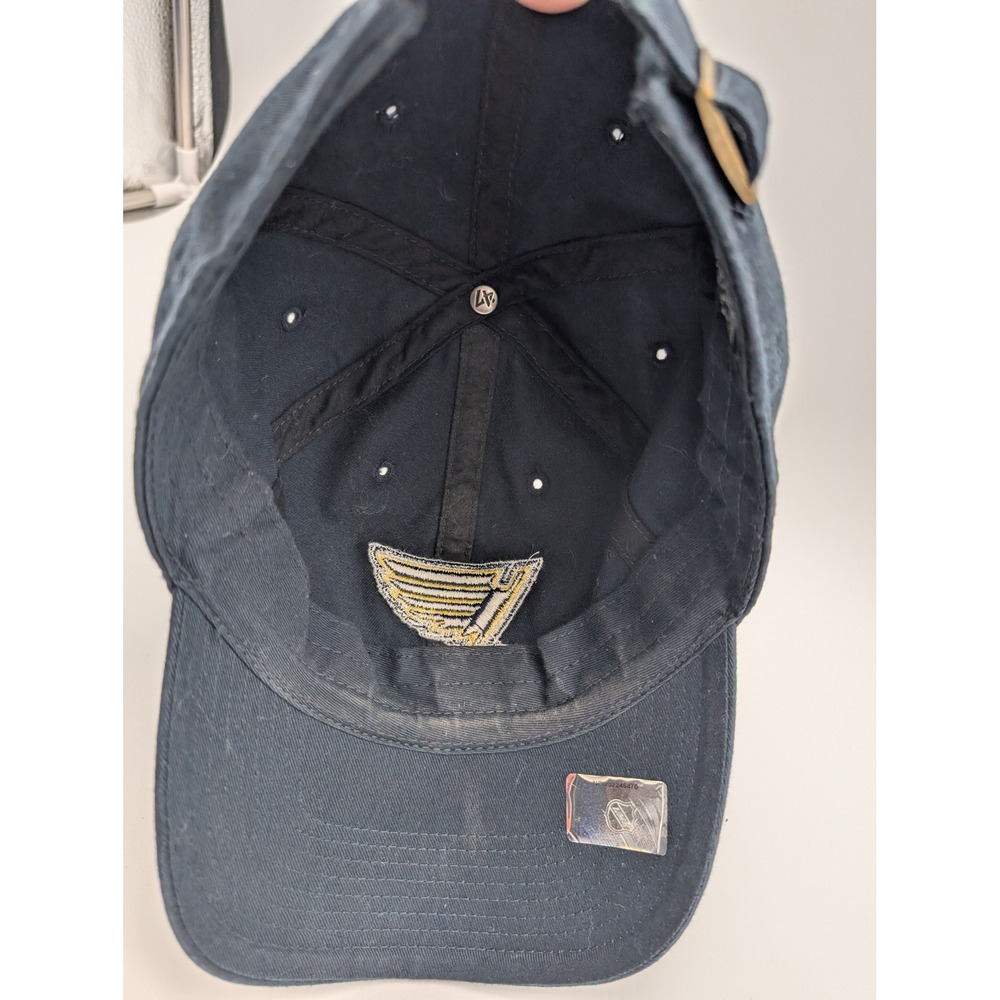 47 Brand St Louis Blues Rhinestone Navy Blue Adjustable Baseball Hat NHL Cap - Picture 8 of 10